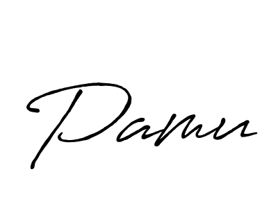 Use a signature maker to create a handwritten signature online. With this signature software, you can design (Antro_Vectra_Bolder) your own signature for name Pamu. Pamu signature style 7 images and pictures png