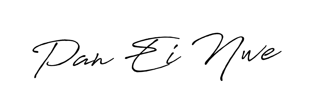 You should practise on your own different ways (Antro_Vectra_Bolder) to write your name (Pan Ei Nwe) in signature. don't let someone else do it for you. Pan Ei Nwe signature style 7 images and pictures png