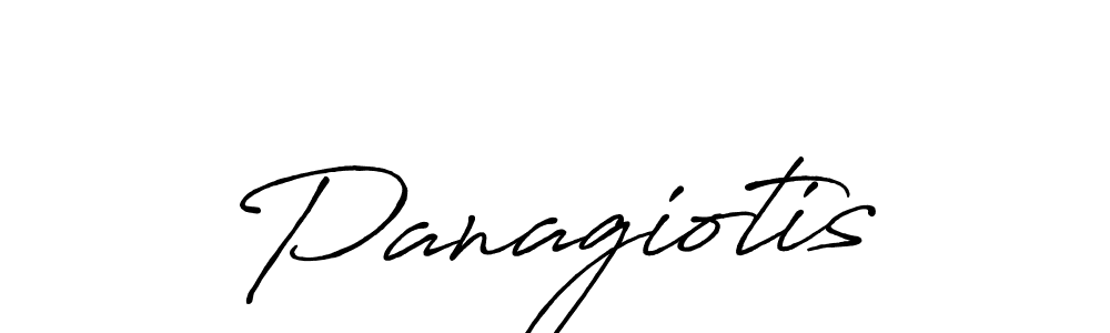 Create a beautiful signature design for name Panagiotis. With this signature (Antro_Vectra_Bolder) fonts, you can make a handwritten signature for free. Panagiotis signature style 7 images and pictures png