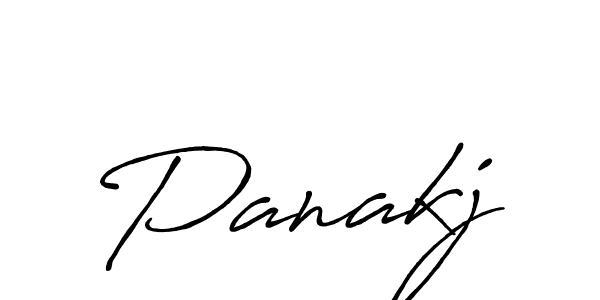 Panakj stylish signature style. Best Handwritten Sign (Antro_Vectra_Bolder) for my name. Handwritten Signature Collection Ideas for my name Panakj. Panakj signature style 7 images and pictures png