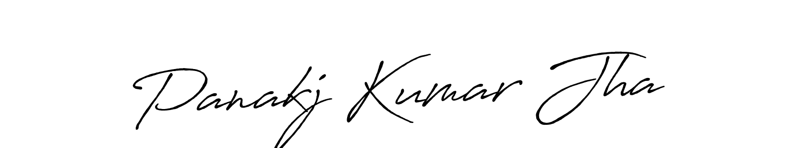 Design your own signature with our free online signature maker. With this signature software, you can create a handwritten (Antro_Vectra_Bolder) signature for name Panakj Kumar Jha. Panakj Kumar Jha signature style 7 images and pictures png