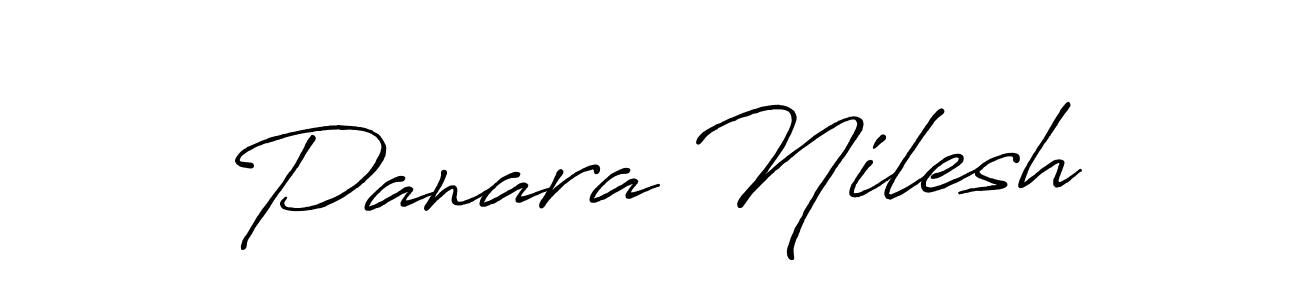 Also we have Panara Nilesh name is the best signature style. Create professional handwritten signature collection using Antro_Vectra_Bolder autograph style. Panara Nilesh signature style 7 images and pictures png