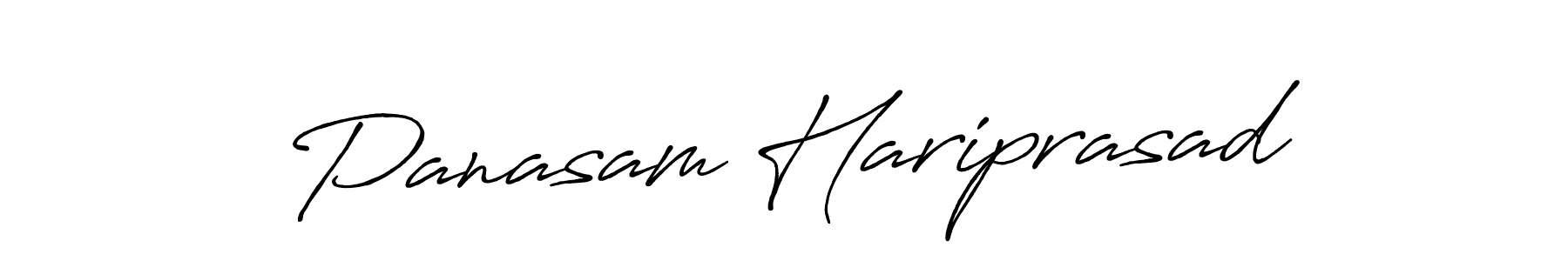 Design your own signature with our free online signature maker. With this signature software, you can create a handwritten (Antro_Vectra_Bolder) signature for name Panasam Hariprasad. Panasam Hariprasad signature style 7 images and pictures png