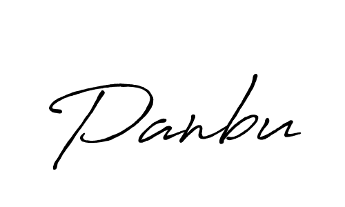 Design your own signature with our free online signature maker. With this signature software, you can create a handwritten (Antro_Vectra_Bolder) signature for name Panbu. Panbu signature style 7 images and pictures png