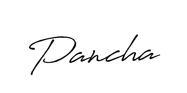 Design your own signature with our free online signature maker. With this signature software, you can create a handwritten (Antro_Vectra_Bolder) signature for name Pancha. Pancha signature style 7 images and pictures png