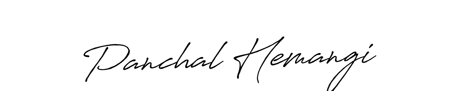 if you are searching for the best signature style for your name Panchal Hemangi. so please give up your signature search. here we have designed multiple signature styles  using Antro_Vectra_Bolder. Panchal Hemangi signature style 7 images and pictures png