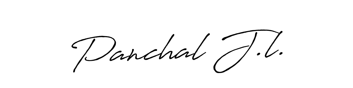 This is the best signature style for the Panchal J.l. name. Also you like these signature font (Antro_Vectra_Bolder). Mix name signature. Panchal J.l. signature style 7 images and pictures png