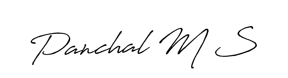 How to make Panchal M S signature? Antro_Vectra_Bolder is a professional autograph style. Create handwritten signature for Panchal M S name. Panchal M S signature style 7 images and pictures png