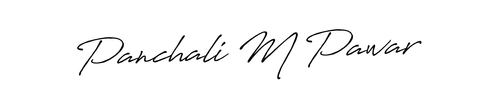 Design your own signature with our free online signature maker. With this signature software, you can create a handwritten (Antro_Vectra_Bolder) signature for name Panchali M Pawar. Panchali M Pawar signature style 7 images and pictures png