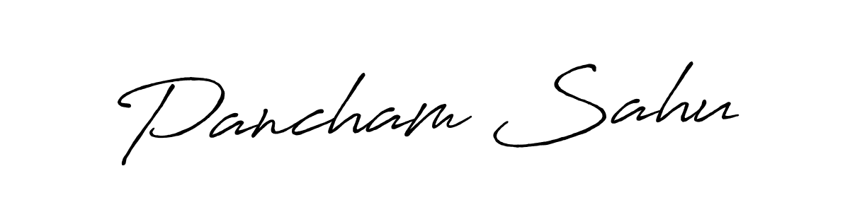 Create a beautiful signature design for name Pancham Sahu. With this signature (Antro_Vectra_Bolder) fonts, you can make a handwritten signature for free. Pancham Sahu signature style 7 images and pictures png