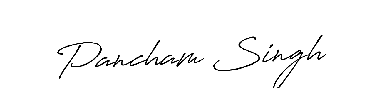 Use a signature maker to create a handwritten signature online. With this signature software, you can design (Antro_Vectra_Bolder) your own signature for name Pancham Singh. Pancham Singh signature style 7 images and pictures png