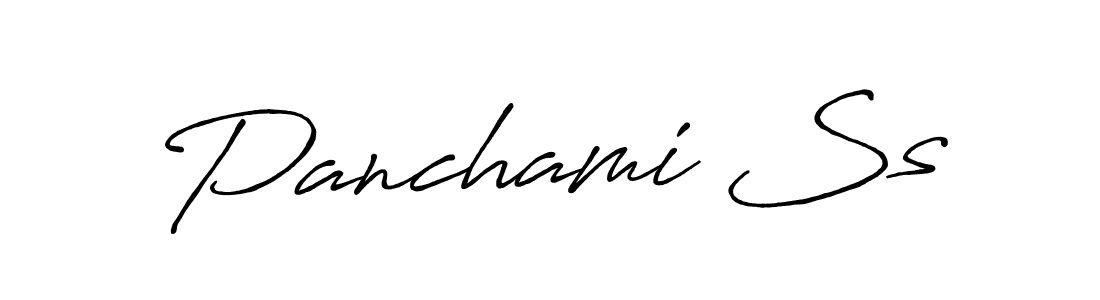 Design your own signature with our free online signature maker. With this signature software, you can create a handwritten (Antro_Vectra_Bolder) signature for name Panchami Ss. Panchami Ss signature style 7 images and pictures png