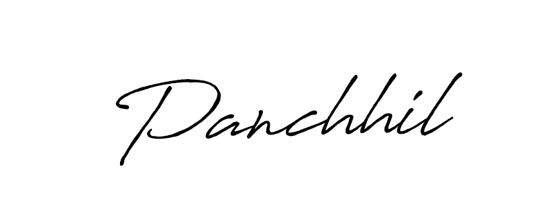 Make a beautiful signature design for name Panchhil. With this signature (Antro_Vectra_Bolder) style, you can create a handwritten signature for free. Panchhil signature style 7 images and pictures png