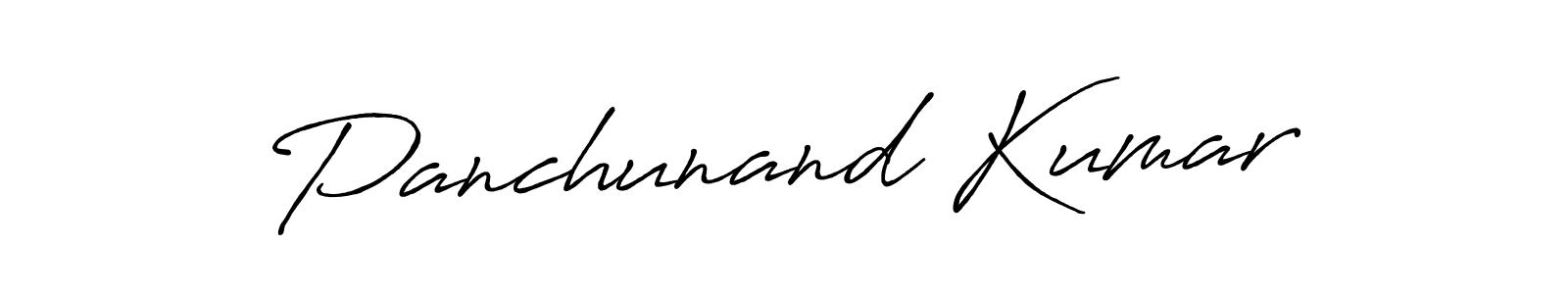 Make a beautiful signature design for name Panchunand Kumar. With this signature (Antro_Vectra_Bolder) style, you can create a handwritten signature for free. Panchunand Kumar signature style 7 images and pictures png