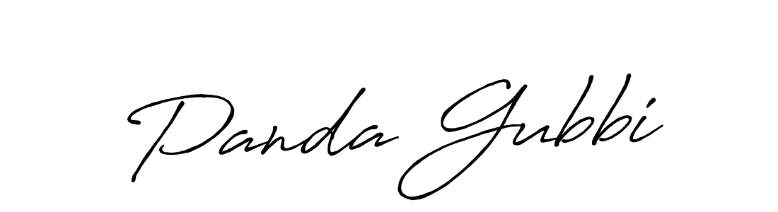 Design your own signature with our free online signature maker. With this signature software, you can create a handwritten (Antro_Vectra_Bolder) signature for name Panda Gubbi. Panda Gubbi signature style 7 images and pictures png