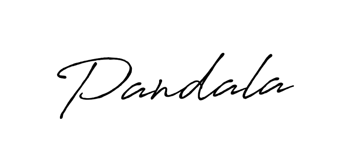 Make a beautiful signature design for name Pandala. With this signature (Antro_Vectra_Bolder) style, you can create a handwritten signature for free. Pandala signature style 7 images and pictures png