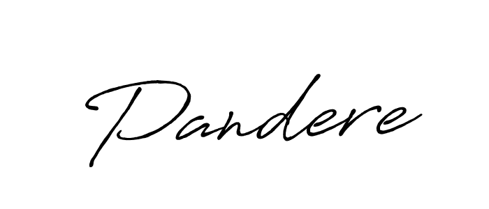 Make a beautiful signature design for name Pandere. Use this online signature maker to create a handwritten signature for free. Pandere signature style 7 images and pictures png