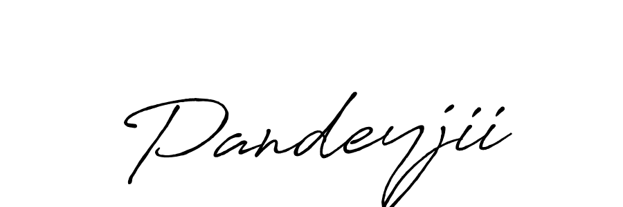 Create a beautiful signature design for name Pandeyjii. With this signature (Antro_Vectra_Bolder) fonts, you can make a handwritten signature for free. Pandeyjii signature style 7 images and pictures png