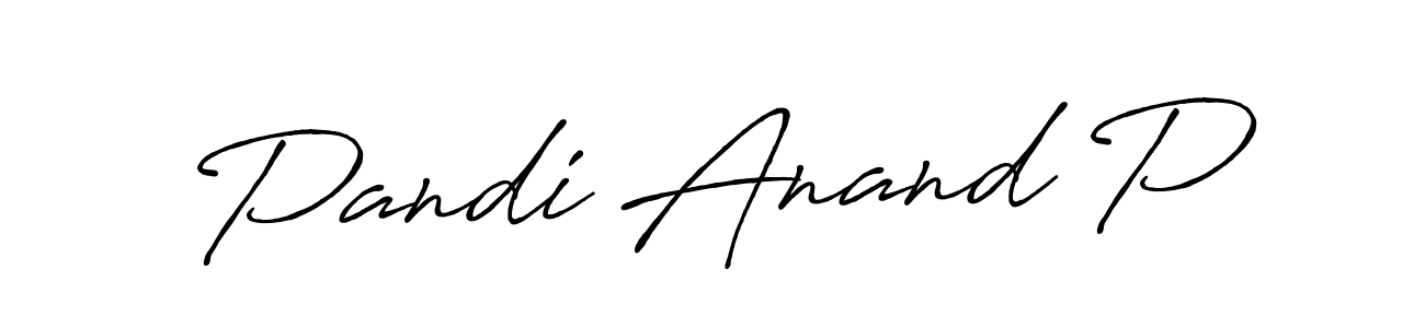 Make a short Pandi Anand P signature style. Manage your documents anywhere anytime using Antro_Vectra_Bolder. Create and add eSignatures, submit forms, share and send files easily. Pandi Anand P signature style 7 images and pictures png