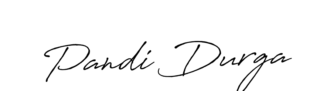 Pandi Durga stylish signature style. Best Handwritten Sign (Antro_Vectra_Bolder) for my name. Handwritten Signature Collection Ideas for my name Pandi Durga. Pandi Durga signature style 7 images and pictures png