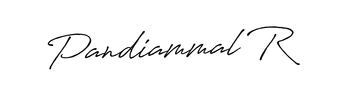 Make a beautiful signature design for name Pandiammal R. With this signature (Antro_Vectra_Bolder) style, you can create a handwritten signature for free. Pandiammal R signature style 7 images and pictures png