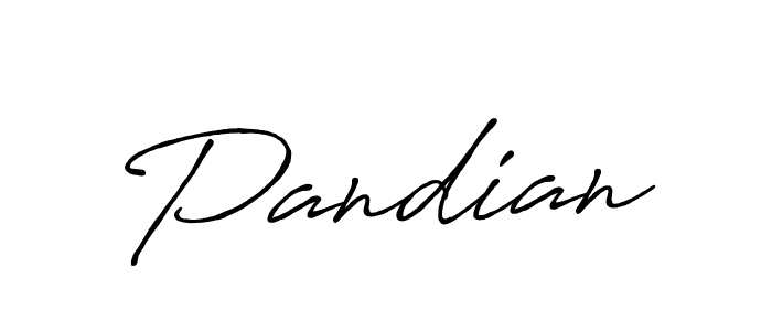 Make a beautiful signature design for name Pandian. With this signature (Antro_Vectra_Bolder) style, you can create a handwritten signature for free. Pandian signature style 7 images and pictures png