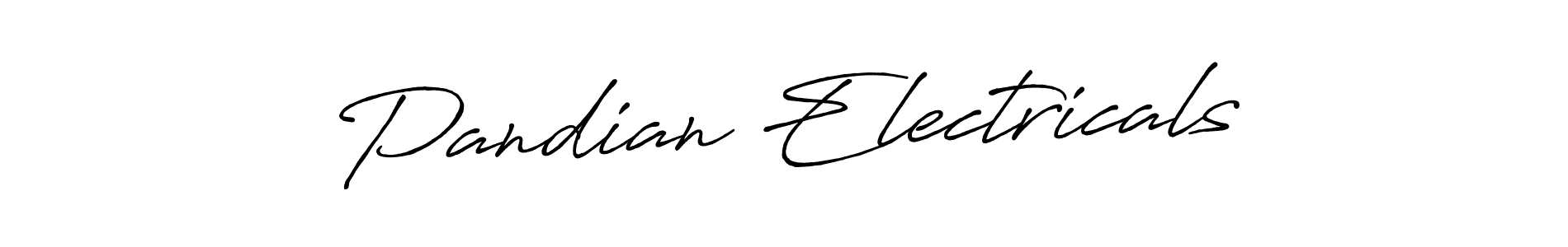 Design your own signature with our free online signature maker. With this signature software, you can create a handwritten (Antro_Vectra_Bolder) signature for name Pandian Electricals. Pandian Electricals signature style 7 images and pictures png