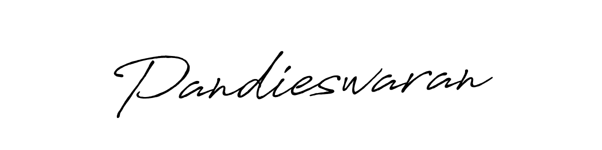 Make a beautiful signature design for name Pandieswaran. With this signature (Antro_Vectra_Bolder) style, you can create a handwritten signature for free. Pandieswaran signature style 7 images and pictures png