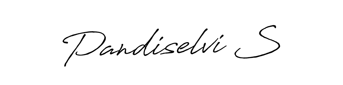 Design your own signature with our free online signature maker. With this signature software, you can create a handwritten (Antro_Vectra_Bolder) signature for name Pandiselvi S. Pandiselvi S signature style 7 images and pictures png