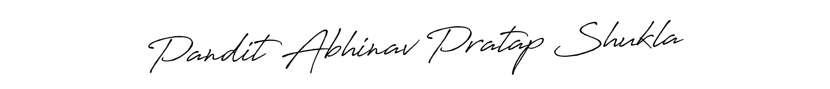 Design your own signature with our free online signature maker. With this signature software, you can create a handwritten (Antro_Vectra_Bolder) signature for name Pandit Abhinav Pratap Shukla. Pandit Abhinav Pratap Shukla signature style 7 images and pictures png