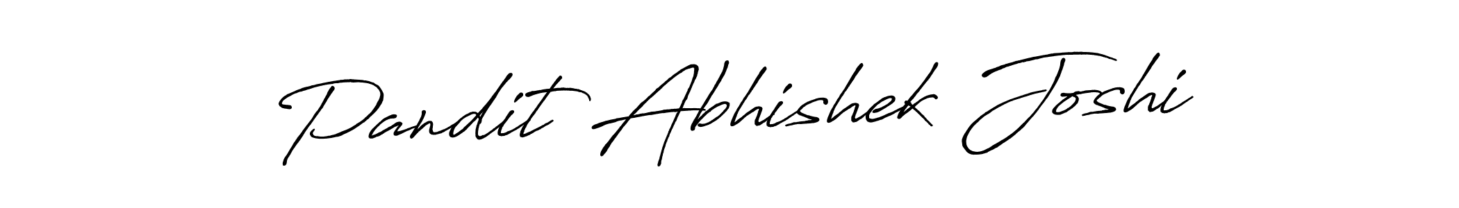 Use a signature maker to create a handwritten signature online. With this signature software, you can design (Antro_Vectra_Bolder) your own signature for name Pandit Abhishek Joshi. Pandit Abhishek Joshi signature style 7 images and pictures png