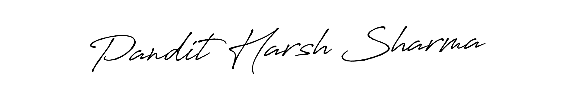 Similarly Antro_Vectra_Bolder is the best handwritten signature design. Signature creator online .You can use it as an online autograph creator for name Pandit Harsh Sharma. Pandit Harsh Sharma signature style 7 images and pictures png