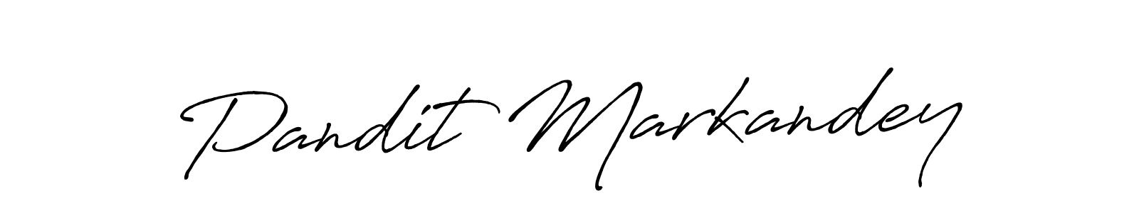 Also You can easily find your signature by using the search form. We will create Pandit Markandey name handwritten signature images for you free of cost using Antro_Vectra_Bolder sign style. Pandit Markandey signature style 7 images and pictures png