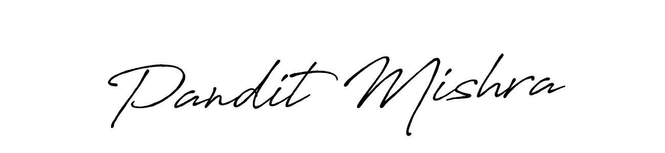 Antro_Vectra_Bolder is a professional signature style that is perfect for those who want to add a touch of class to their signature. It is also a great choice for those who want to make their signature more unique. Get Pandit Mishra name to fancy signature for free. Pandit Mishra signature style 7 images and pictures png