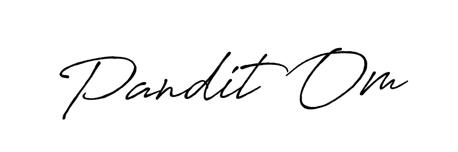 Similarly Antro_Vectra_Bolder is the best handwritten signature design. Signature creator online .You can use it as an online autograph creator for name Pandit Om. Pandit Om signature style 7 images and pictures png