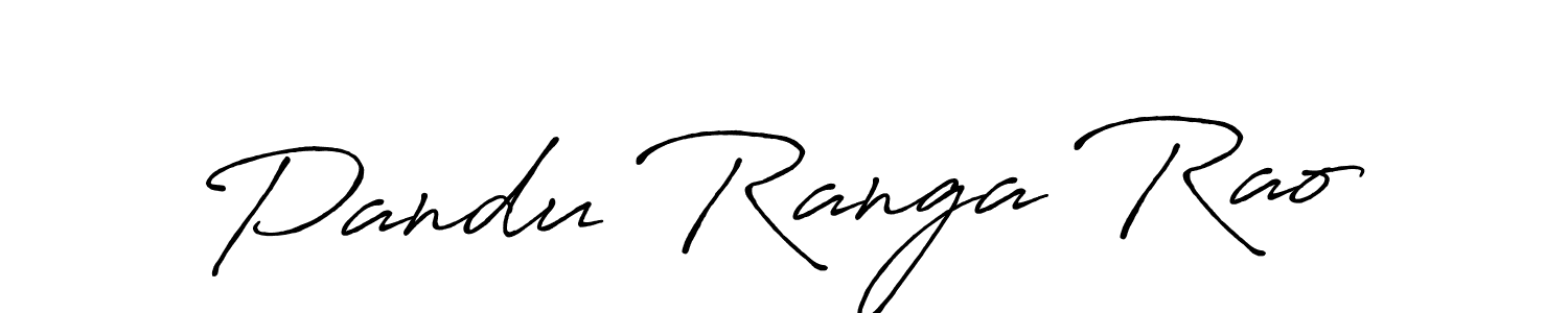 Make a beautiful signature design for name Pandu Ranga Rao. With this signature (Antro_Vectra_Bolder) style, you can create a handwritten signature for free. Pandu Ranga Rao signature style 7 images and pictures png