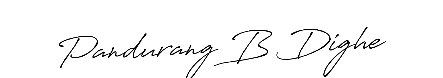 How to make Pandurang B Dighe signature? Antro_Vectra_Bolder is a professional autograph style. Create handwritten signature for Pandurang B Dighe name. Pandurang B Dighe signature style 7 images and pictures png