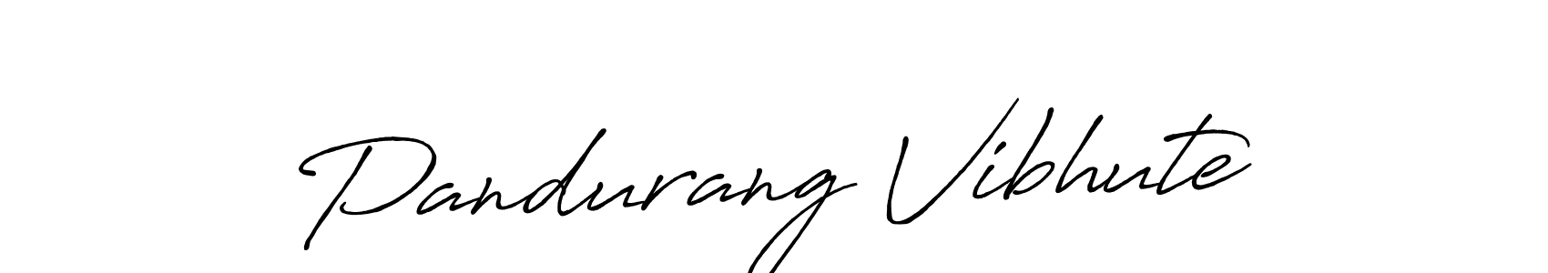 Design your own signature with our free online signature maker. With this signature software, you can create a handwritten (Antro_Vectra_Bolder) signature for name Pandurang Vibhute. Pandurang Vibhute signature style 7 images and pictures png