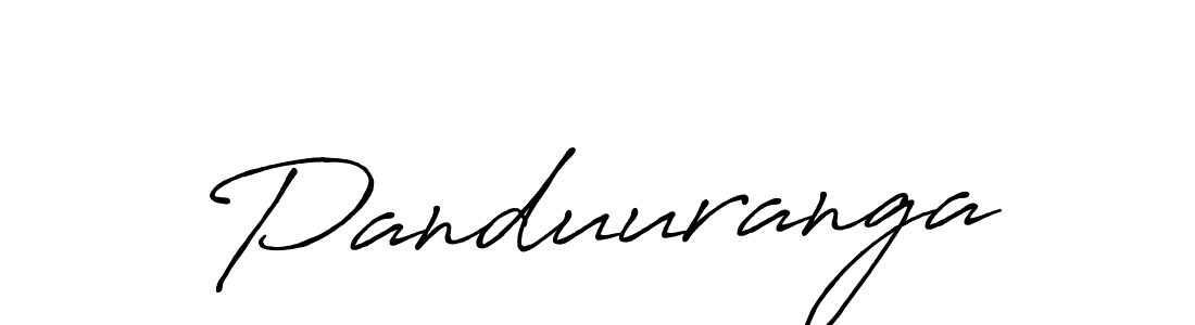 Create a beautiful signature design for name Panduuranga. With this signature (Antro_Vectra_Bolder) fonts, you can make a handwritten signature for free. Panduuranga signature style 7 images and pictures png