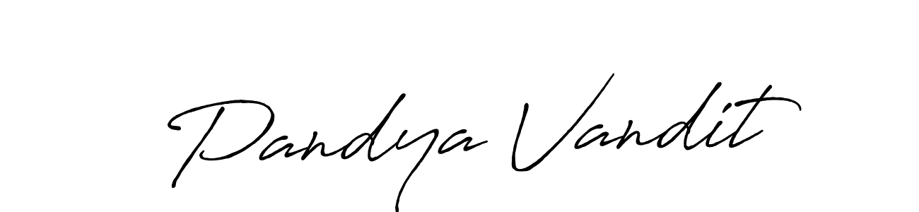 Make a short Pandya Vandit signature style. Manage your documents anywhere anytime using Antro_Vectra_Bolder. Create and add eSignatures, submit forms, share and send files easily. Pandya Vandit signature style 7 images and pictures png