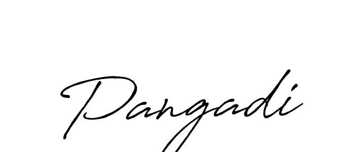 Create a beautiful signature design for name Pangadi. With this signature (Antro_Vectra_Bolder) fonts, you can make a handwritten signature for free. Pangadi signature style 7 images and pictures png