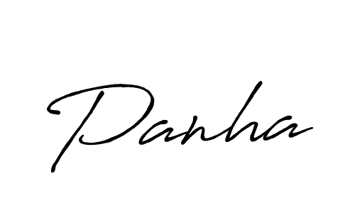 Use a signature maker to create a handwritten signature online. With this signature software, you can design (Antro_Vectra_Bolder) your own signature for name Panha. Panha signature style 7 images and pictures png