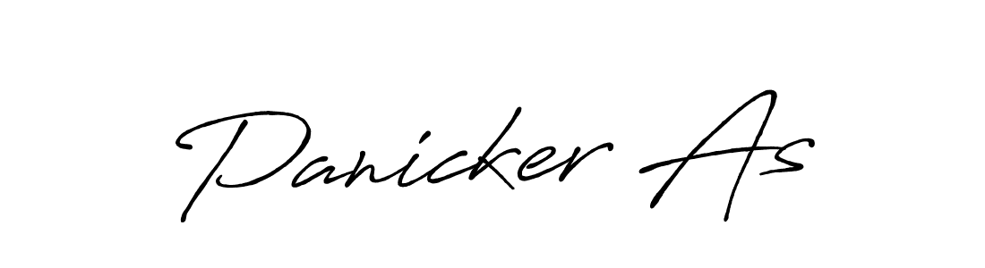 Design your own signature with our free online signature maker. With this signature software, you can create a handwritten (Antro_Vectra_Bolder) signature for name Panicker As. Panicker As signature style 7 images and pictures png