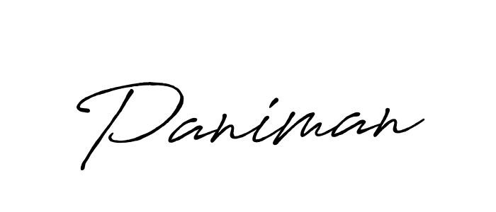 Antro_Vectra_Bolder is a professional signature style that is perfect for those who want to add a touch of class to their signature. It is also a great choice for those who want to make their signature more unique. Get Paniman name to fancy signature for free. Paniman signature style 7 images and pictures png