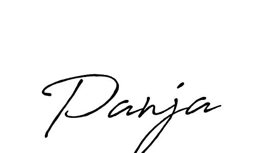 Design your own signature with our free online signature maker. With this signature software, you can create a handwritten (Antro_Vectra_Bolder) signature for name Panja. Panja signature style 7 images and pictures png