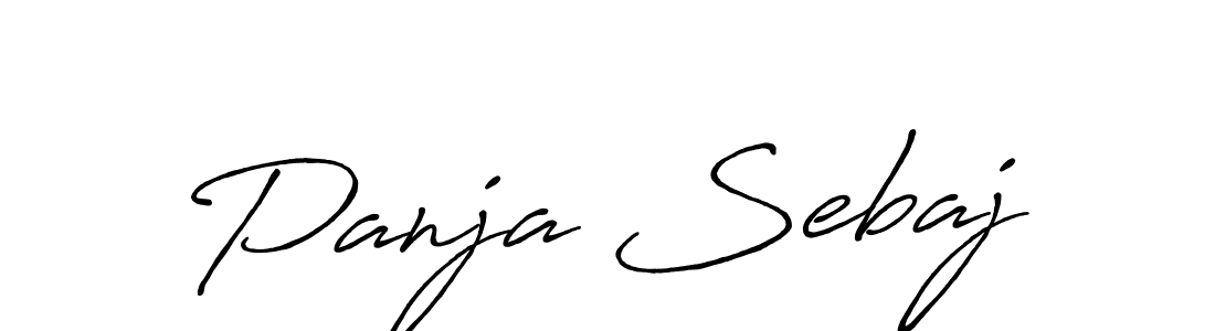 It looks lik you need a new signature style for name Panja Sebaj. Design unique handwritten (Antro_Vectra_Bolder) signature with our free signature maker in just a few clicks. Panja Sebaj signature style 7 images and pictures png