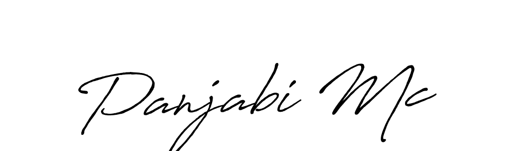 Make a beautiful signature design for name Panjabi Mc. With this signature (Antro_Vectra_Bolder) style, you can create a handwritten signature for free. Panjabi Mc signature style 7 images and pictures png
