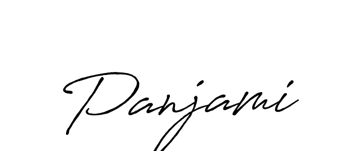 Make a beautiful signature design for name Panjami. With this signature (Antro_Vectra_Bolder) style, you can create a handwritten signature for free. Panjami signature style 7 images and pictures png