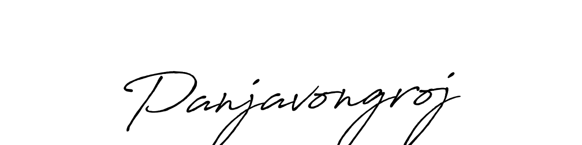 Create a beautiful signature design for name Panjavongroj. With this signature (Antro_Vectra_Bolder) fonts, you can make a handwritten signature for free. Panjavongroj signature style 7 images and pictures png