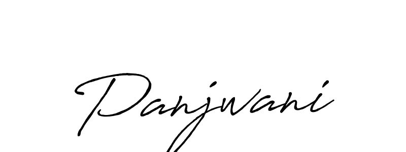 Make a beautiful signature design for name Panjwani. With this signature (Antro_Vectra_Bolder) style, you can create a handwritten signature for free. Panjwani signature style 7 images and pictures png